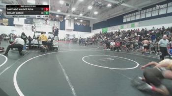 132 lbs Champ. Round 3 - Phillip Green, Clovis High vs Santiago Valdez Pion, Team Thunder