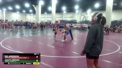 110 lbs Round 1 (8 Team) - Mia Anderson, Nebraska Wonder Women (A Team) vs Eowyn Reeves, MIAMI ALLSTARS