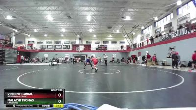 157 lbs Cons. Round 2 - Malachi Thomas, Limestone vs Vincent Cabral, Western Colorado