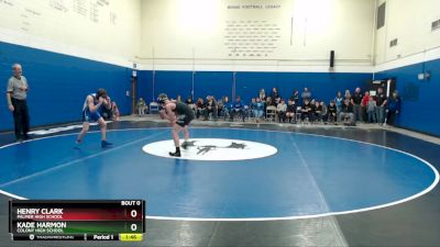 119 lbs Quarterfinal - Kade Harmon, Colony High School vs Henry Clark, Palmer High School