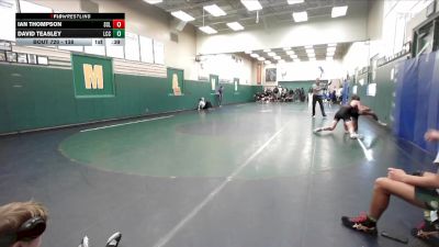 138 lbs Cons. Round 4 - Ian Thompson, San Clemente vs David Teasley, La Costa Canyon