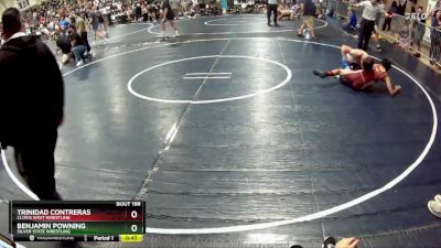 122 lbs Cons. Round 1 - Benjamin Powning, Silver State Wrestling vs Trinidad Contreras, Clovis West Wrestling