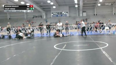 160 lbs Consi Of 4 - Jackson Bradley, Indiana Outlaws Black - HSB vs Colby Houle, Team Shutt Weaver - HSB