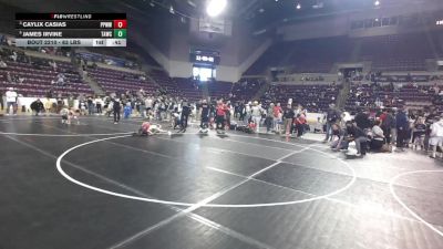 63 lbs Cons. Semis - Caylix Casias, Pikes Peak Warriors Wrestling vs James Irvine, Team Aggression Wrestling Club