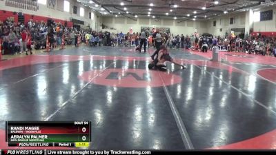 100 lbs Round 2 - Aeralyn Palmer, New Prague Wrestling vs Randi Magee, Baldwin - Woodville