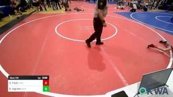 70 lbs Semifinal - Derreck Flud, Hilldale Youth Wrestling Club vs Blaze Ingram, Keystone Kids