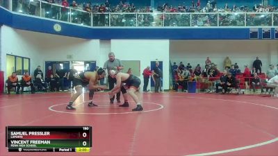 190 lbs Champ. Round 1 - Vincent Freeman, Penn High School vs Samuel Pressler, LaPorte