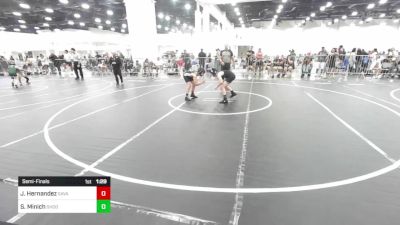 89 lbs Semifinal - James Hernandez, Savage House WC vs Samuel Minich, Shootbox WC