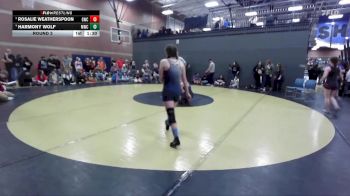 126 lbs Round 3 - Rosalie Weatherspoon, Grizzly Wrestling Club vs Harmony Wolf, Middleton Wrestling Club