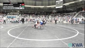 64 lbs Consi Of 8 #1 - Gabriel Franco, Norman Grappling Club vs Sophia Martinez, Choctaw Ironman Youth Wrestling