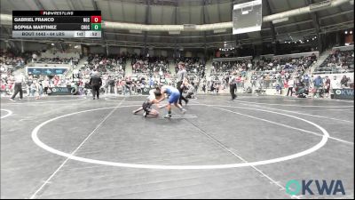 64 lbs Consi Of 8 #1 - Gabriel Franco, Norman Grappling Club vs Sophia Martinez, Choctaw Ironman Youth Wrestling