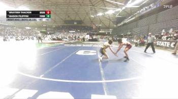 Boys 3A 138 lbs 5th Place Match - Mason Filippini, Ferndale vs Brayden Thacker, White River
