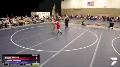 285 lbs Round 3 - Aidden Becker, Minnesota vs Colton Johnson, Coon Rapids Mat Bandits Wrestling Club