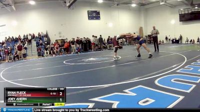 149 lbs Cons. Round 2 - Joey Ahern, Stevens Point vs Ryan Fleck, University Of Chicago