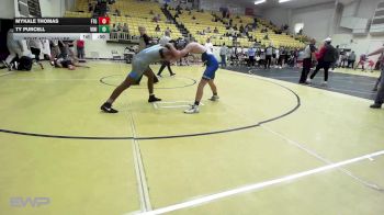 140 lbs Semifinal - Mykale Thomas, Fort Gibson vs Ty Purcell, Vinita JH
