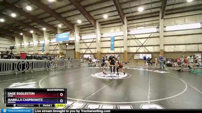 130 lbs Quarterfinal - Sage Eggleston, Utah vs Isabella Casprowitz, Nevada