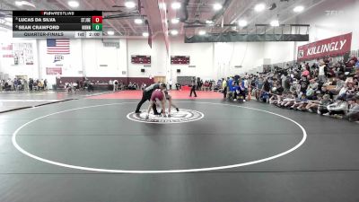 157 lbs Quarterfinal - Lucas Da Silva, St Joseph vs Sean Crawford, Nonnewaug