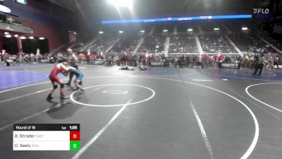 86 lbs Round Of 16 - Bo Strader, Eastside United vs David Seely, Athlos Wrestling