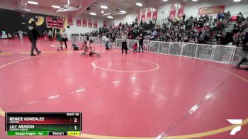 135 lbs Champ. Round 1 - Lily Aragon, Garden Grove vs Renice Gonzalez, Colony