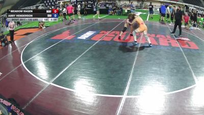 155 lbs 5th Place Match - Meadow Ragen, Montana vs Abby Henderson, Idaho