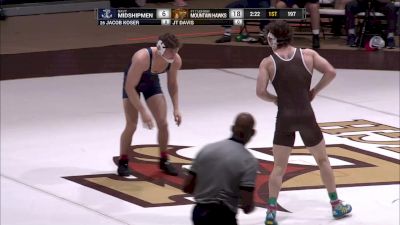 197 pounds - Jacob Koser (Navy) vs JT Davis (Lehigh)