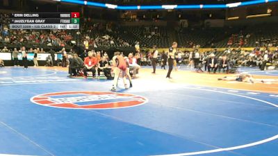 135 Class 2 lbs Semifinal - Erin Delling, Parkway Central vs Jauzlyean Gray, Fort Osage