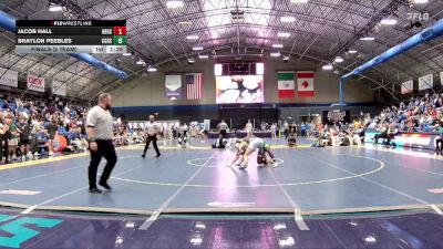 175 lbs Finals (2 Team) - Jacob Hall, Hickory Ridge High School vs Braylon Peebles, Cardinal Gibbons High School