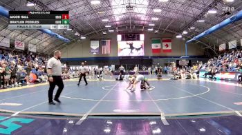 175 lbs Finals (2 Team) - Jacob Hall, Hickory Ridge High School vs Braylon Peebles, Cardinal Gibbons High School