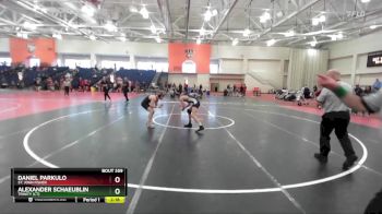 125 lbs Quarterfinal - Alexander Schaeublin, Trinity (CT) vs Daniel Parkulo, St. John Fisher