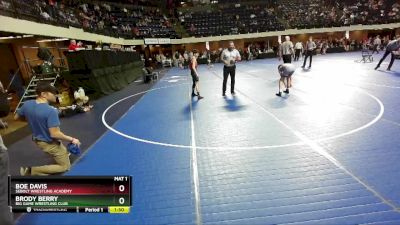 108 lbs Champ. Round 2 - Brody Berry, Big Game Wrestling Club vs Boe Davis, Sebolt Wrestling Academy