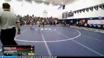 120 lbs Quarterfinal - Liam Bundrock, Battle Mountain vs Michael Galin, The Meadows