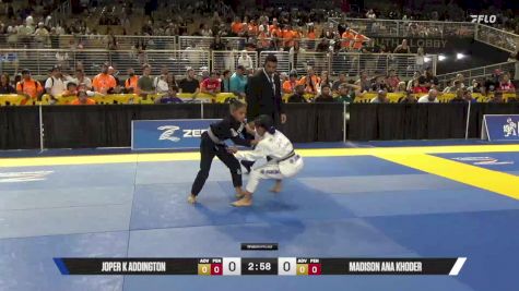 Madison Ana Khoder vs Joper K Addington 2025 Pan Kids Jiu-Jitsu IBJJF Championship