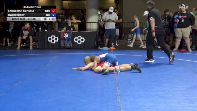 77 lbs Cons. Sub-quarters - Sabastian Schmidt, Richland Center Wrestling Club vs Owen Beaty, Ace Wrestling Academy