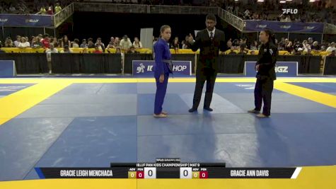 Gracie Leigh Menchaca vs Gracie Ann Davis 2026 Pan Kids Jiu-Jitsu IBJJF Championship