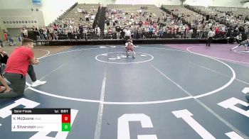 48-B lbs Semifinal - Vincent McQuone, Yale Street vs Jake Silverstein, Oakland Braves