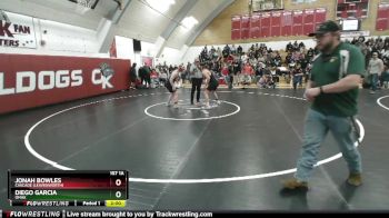 157 1A Semifinal - Jonah Bowles, Cascade (Leavenworth) vs Diego Garcia, Omak