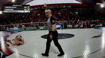 4A 190 lbs Quarterfinal - Weston Staley, South Fremont vs Jacob Solt, Bonners Ferry