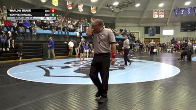 115 lbs Cons. Round 2 - Harlow Meade, Solon vs Sophie Rundall, BCLUW-SH