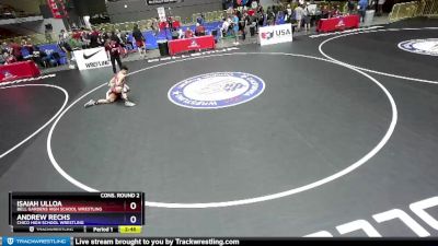 152 lbs Cons. Round 2 - Isaiah Ulloa, Bell Gardens High School Wrestling vs Andrew Rechs, Chico High School Wrestling