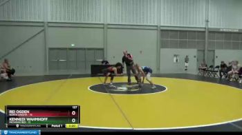 127 lbs Round 2 (6 Team) - Rei Ogden, North Dakota vs Kennedi Wahmhoff, Michigan Red