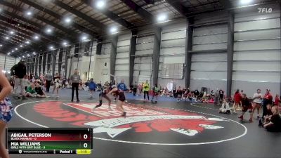 90 lbs Quarters - Abigail Peterson, Black Mambas vs Mia Williams, Girls With Grit Blue