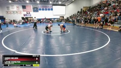 150 lbs Champ. Round 1 - Layne Hamilton, Cheyenne East vs Jared Nelsen, H.E.M.