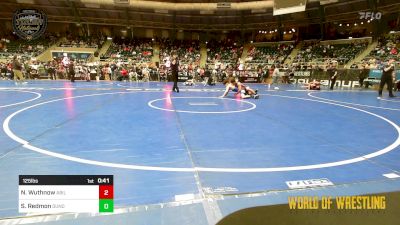 125 lbs Consi Of 8 #1 - Noah Wuthnow, Abilene Kids vs Stone Redmon, Dundee Wrestling