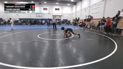 142 lbs Cons. Round 5 - Anthony Salas-arias, Independence (Bakersfield) vs Zavier Sanchez, Davis