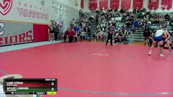 150 lbs Champ. Round 2 - Wylee Lorimor, Cedaredge vs Lane Stroh, North Fork