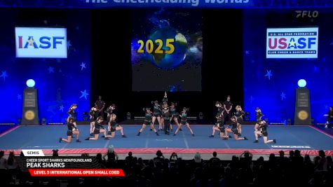 Cheer Sport Sharks Newfoundland - Peak Sharks [2025 L5 International Open Small Coed Semis] 2025 The Cheerleading Worlds