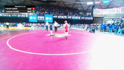 Boys 3A 106 lbs Champ. Round 3 - Wyatt Goetz, Snohomish vs Farzad Karimi, Kent Meridian