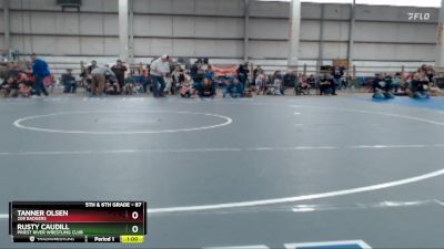 87 lbs Cons. Semi - Rusty Caudill, Priest River Wrestling Club vs Tanner Olsen, 208 Badgers