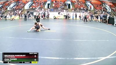 90 lbs Quarterfinal - Brookson Marksbury, Michigan Premier vs Evan Tanner, Westshore