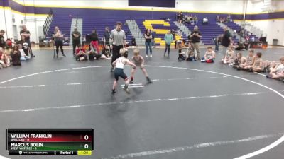 45 lbs Round 3 (6 Team) - Marcus Bolin, West Wateree vs William Franklin, Grizzlies